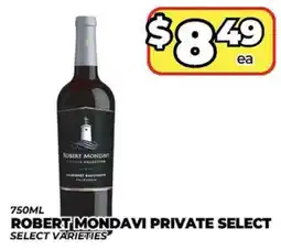 Price Cutter Robert Mondavi Private Select offer