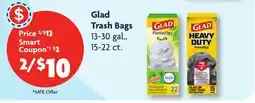 Family Dollar Glad Trash Bags offer