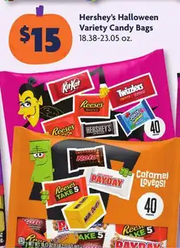 Family Dollar Hershey's Halloween Variety Candy Bags offer