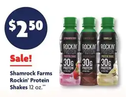 Family Dollar Shamrock Farms Rockin' Protein Shakes offer