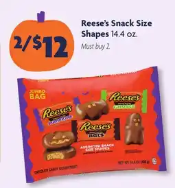 Family Dollar Reese's Snack Size Shapes offer