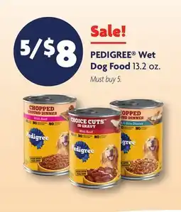Family Dollar PEDIGREE Wet Dog Food offer