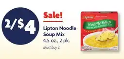 Family Dollar Lipton Noodle Soup Mix offer