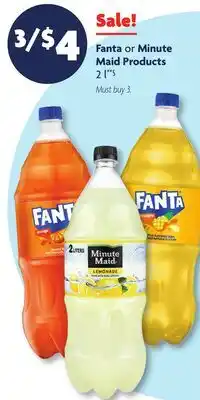 Family Dollar Fanta or Minute Maid Products offer