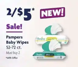 Family Dollar Pampers Baby Wipes offer