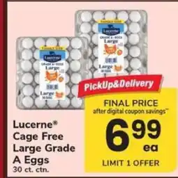 Safeway Lucerne Cage Free Large Grade A Eggs offer