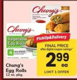 Safeway Chung's Egg Rolls offer