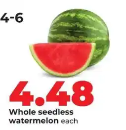 Hy-Vee Whole Seedless Watermelon offer