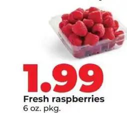 Hy-Vee Fresh raspberries offer