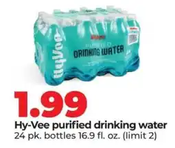 Hy-Vee Hy-Vee purified drinking water offer