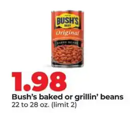 Hy-Vee Bush's Baked or Grillin' Beans offer