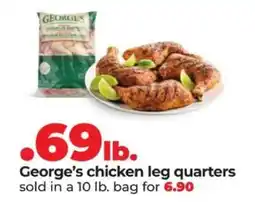 Hy-Vee George's chicken leg quarters offer