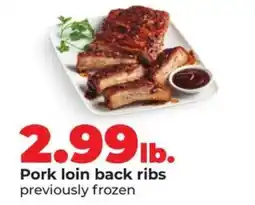 Hy-Vee Pork Loin Back Ribs offer