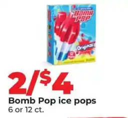 Hy-Vee Bomb Pop Ice Pops offer