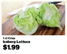 Crosby's Marketplace Iceberg Lettuce offer