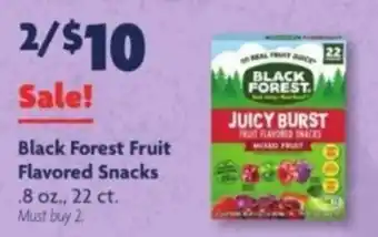 Black Forest fruit flavored snacks