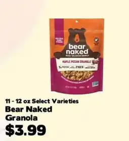 Crosby's Marketplace Bear Naked Granola offer