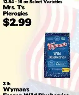 Crosby's Marketplace Wyman's Frozen Wild Blueberries offer