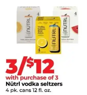 Nütrl vodka seltzers