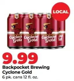 Hy-Vee Backpocket Brewing Cyclone Gold offer