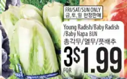 Hmart Young Radish/Baby Radish / Baby Napa BUN offer