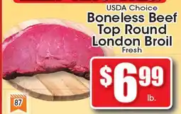 Supremo Foods Inc USDA Choice Boneless Beef Top Round London Broil offer