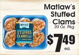 Supremo Foods Inc Matlaw's Stuffed Clams offer