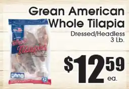 Supremo Foods Inc GREAT AMERICAN WHOLE TILAPIA offer