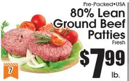Supremo Foods Inc 80% Lean Ground Beef Patties offer