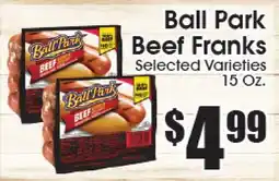 Supremo Foods Inc Ball Park Beef Franks offer
