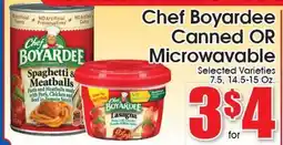 Supremo Foods Inc Chef Boyardee Canned OR Microwavable offer
