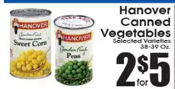 Supremo Foods Inc Hanover Canned Vegetables offer