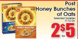 Supremo Foods Inc Post Honey Bunches of Oats offer