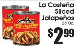 Supremo Foods Inc La CosteΓ±a Sliced JalapeΓ±os offer