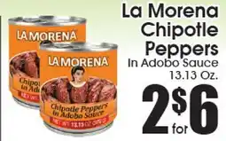 Supremo Foods Inc La Morena Chipotle Peppers In Adobo Sauce offer