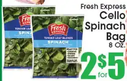 Supremo Foods Inc Fresh Express Cello Spinach Bag offer