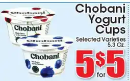 Supremo Foods Inc Chobani Yogurt Cups offer