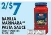Compare Foods Barilla marinara or pasta sauce offer