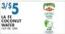 Compare Foods La Fe coconut water offer