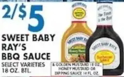 Compare Foods Sweet Baby Ray's Bbq sauce offer