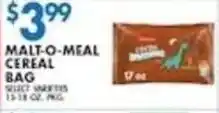 Compare Foods Malt-o-meal cereal bag offer