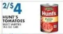 Compare Foods Hunt's tomatoes offer