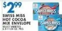 Compare Foods Swiss Miss hot cocoa mix envelope offer