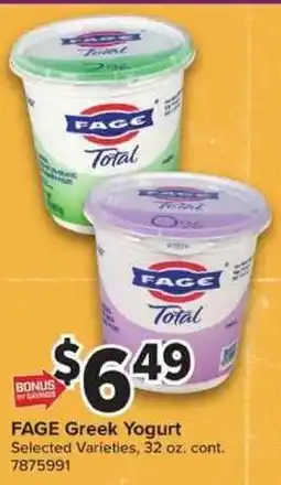 Giant Food Fage Greek Yogurt offer