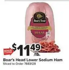 Giant Food Boar's Head Lower Sodium Ham offer