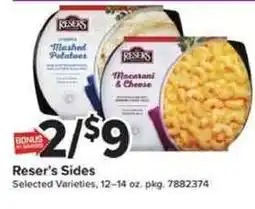 Giant Food Reser's Sides offer