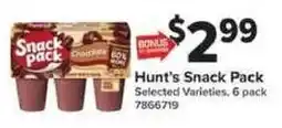 Giant Food Hunt's Snack Pack offer