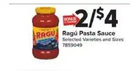 Giant Food Ragu Pasta Sauce offer
