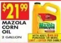 Compare Foods Mazola corn oil offer