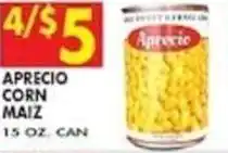 Compare Foods Aprecio corn maiz offer